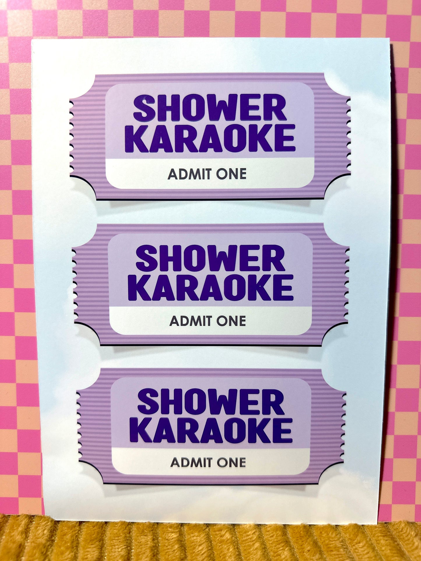 Shower Karaoke Art Print