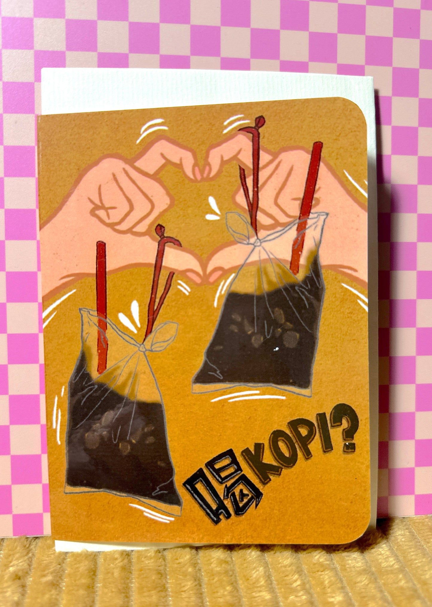 Kopi Date? Greeting Card