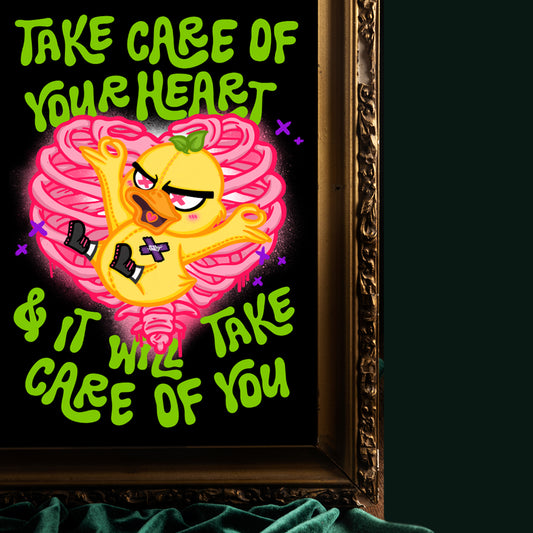 Take care of your heart Art Print